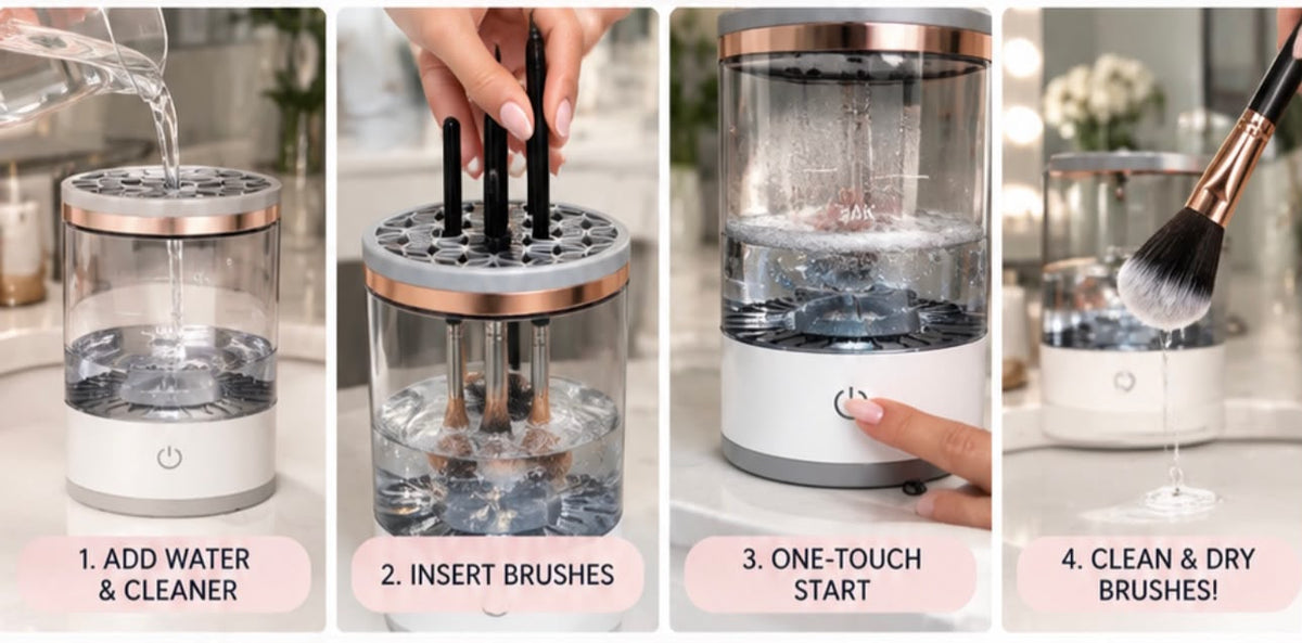 Electric Makeup Brush Cleaner Machine
